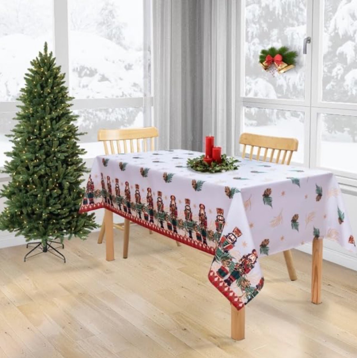 Kersttafelkleed Notenkraker 240 x 145