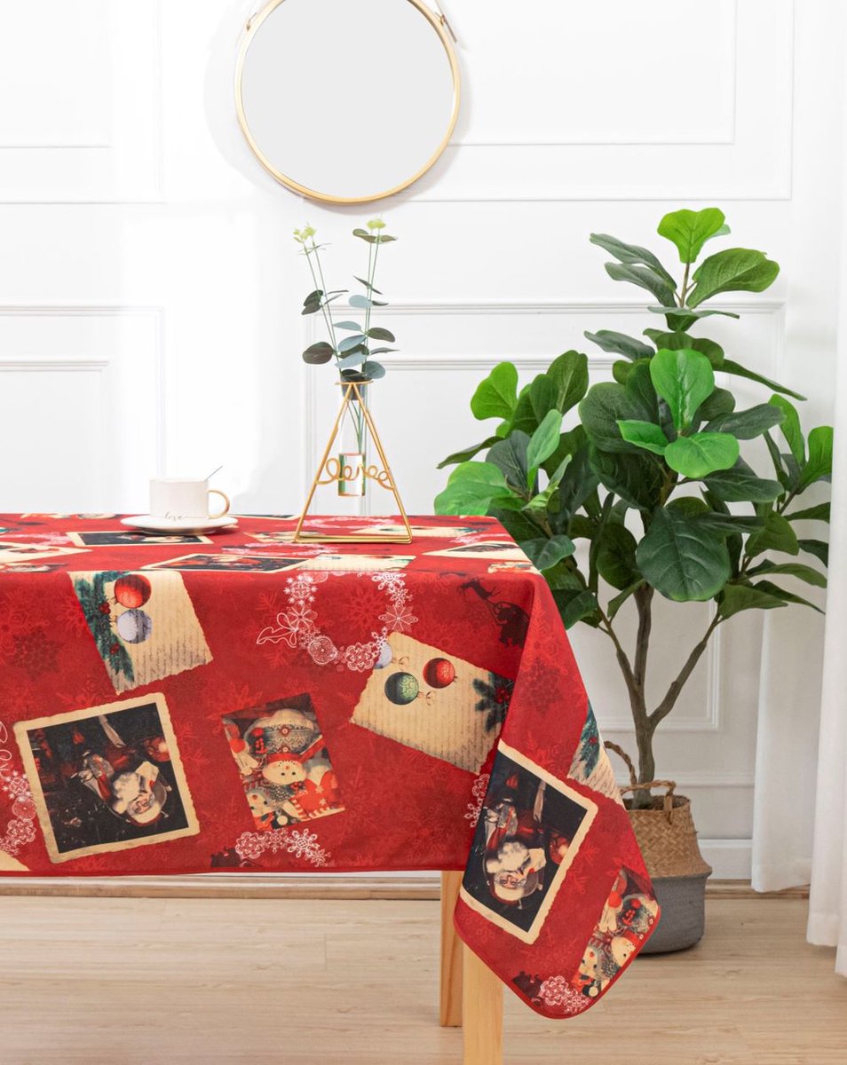 Kersttafelkleed Retrolook 300 x 145