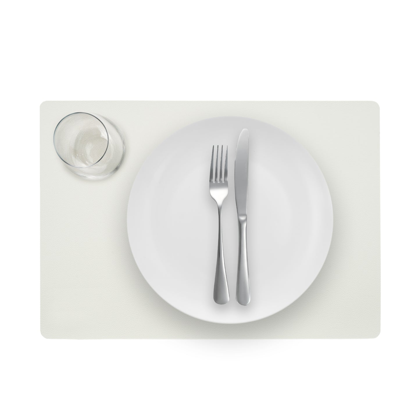 Placemat - dubbelzijdig - White silver