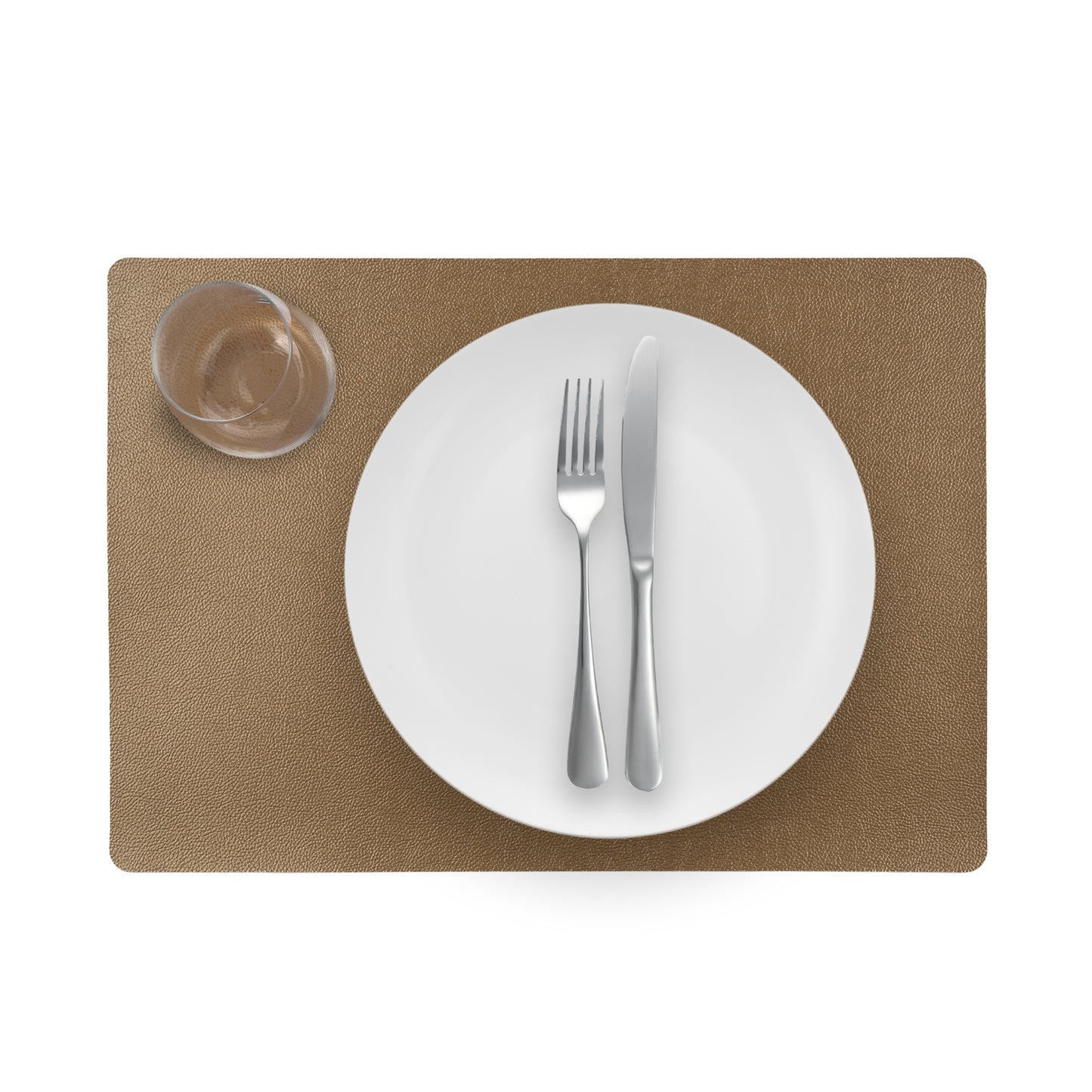 Placemat - dubbelzijdig - Mocca copper