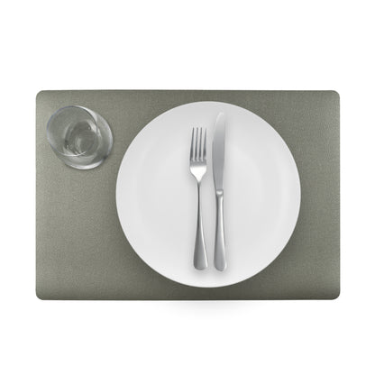 Placemat - dubbelzijdig - White silver